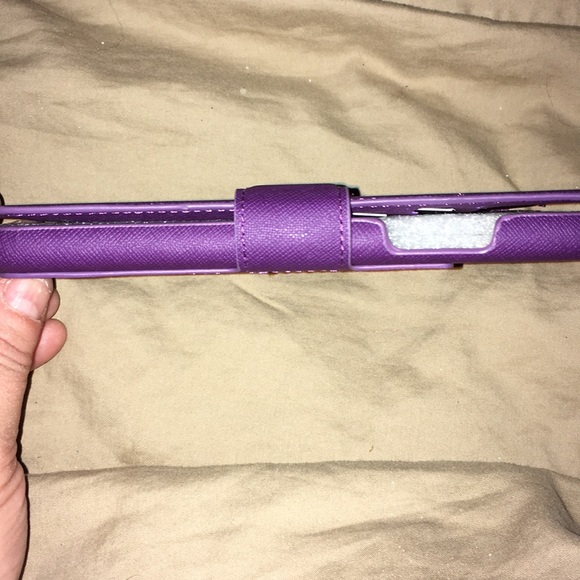 iPhone 11 purple leather wallet case - Picture 8 of 9